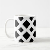 Zwarte diamanten op wit koffiemok (Links)