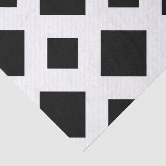 Zwarte diamanten op wittepapier tissuepapier (Detail)