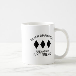 Zwarte diamanten zijn een beste vriendin voor meis koffiemok