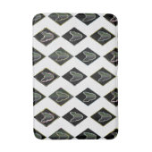 Zwarte diamantstier Terrier Badmat (Voorkant Verticaal)