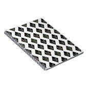 Zwarte diamantstier Terrier Notitieboek (Rechterzijde)