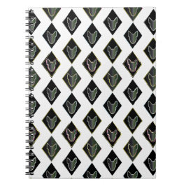 Zwarte diamantstier Terrier Notitieboek