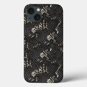 Zwarte Diamond Snake Skin Case-Mate iPhone Case