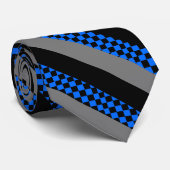 ZWARTE DIAMOND STROPDAS (Opgerold)