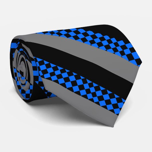 ZWARTE DIAMOND STROPDAS (Opgerold)