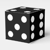 Zwarte Dice Bedankdoosjes (Voorkant Zijde)