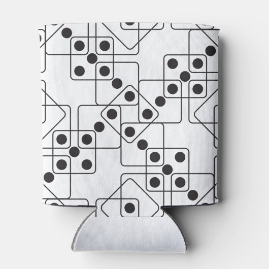 Zwarte Dice Blikjeskoeler (Achterkant)