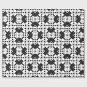 Zwarte Dice Cadeaupapier (Vlak)