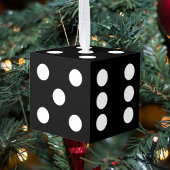 Zwarte Dice Decoratie