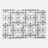 Zwarte Dice Theedoek (Horizontaal)