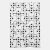 Zwarte Dice Theedoek (Verticaal)