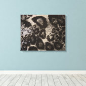 ZWARTE DIERLIJKE AFDRUKKING CANVAS AFDRUK (Insitu (Houten vloer))