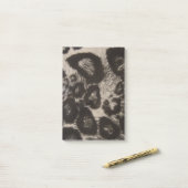 ZWARTE DIERLIJKE AFDRUKKING POST-IT® NOTES (Op bureau)