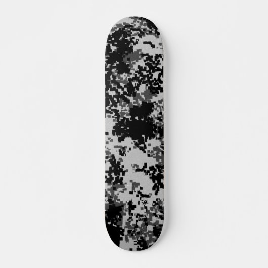 Zwarte digitale camouflage skateboard Pro (Voorkant)