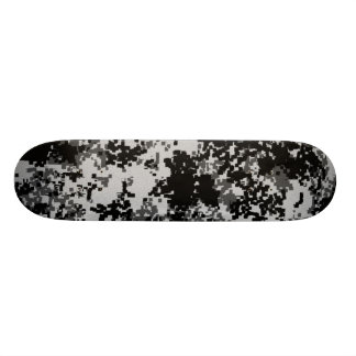 Zwarte digitale camouflage skateboard Pro