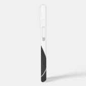 Zwarte dikke kat met groene ogen Aangepaste tekst Case-Mate iPhone Case (Achterkant / Links)