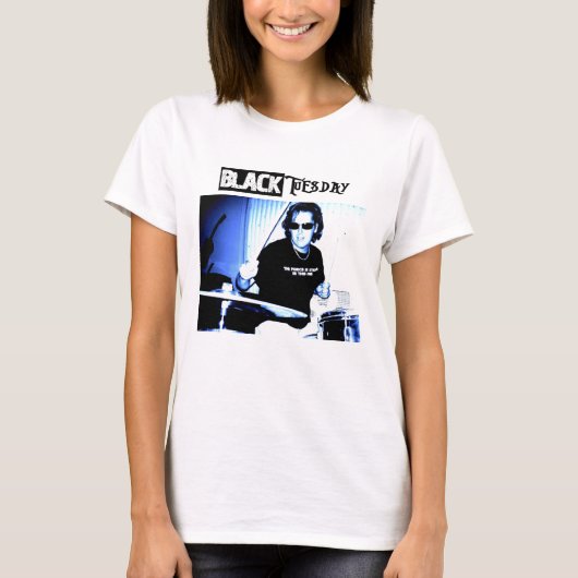 Zwarte Dinsdag "Drummers Rule!!!!" T-shirt (Voorkant)