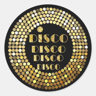 zwarte , disco party , dank je label