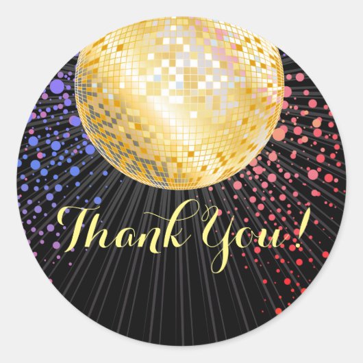 zwarte , disco party , dank je label (Voorkant)