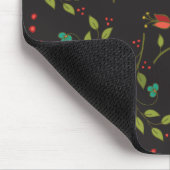 Zwarte Ditsy Floral Muismat (Hoek)