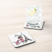 Zwarte Diva van het Haar Bier Onderzetter (Rechterzijde)