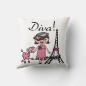 Zwarte Diva van het Haar Kussen (Achterkant)