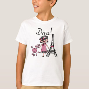 Zwarte Diva van het Haar T-shirt