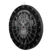 Zwarte DJ Sugar Skull Dartbord (Voorkant Rechts)