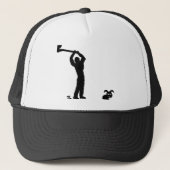 zwarte dode bunny - lumberjack trucker pet (Voorkant)