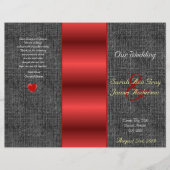 Zwarte doek en rode satijnbruiloft (Voorkant)