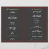 Zwarte doek en rode satijnbruiloft (Achterkant)