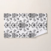 Zwarte doekje op witte doekset bad handdoek (Handdoek)