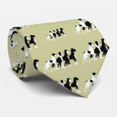 Zwarte Doggen Stropdas (Opgerold)