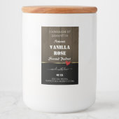 Zwarte, donkerbruine houten korrels Product Etiket (Voorkant)