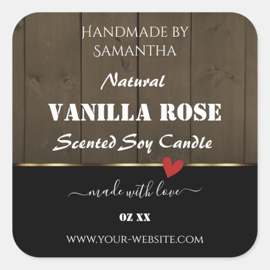 Zwarte, donkerbruine houten korrels Product Etiket (Voorkant)