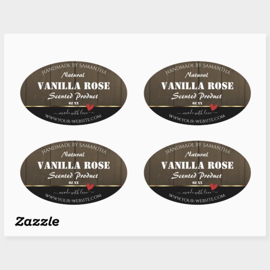 Zwarte, donkerbruine houten korrels Product Etiket (Vel)