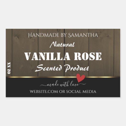 Zwarte, donkerbruine houten korrels Product Etiket (Voorkant)