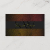 Zwarte, donkergrijze rode, gele kleuren met Initia Visitekaartje (Voorkant)