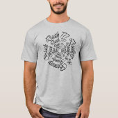 Zwarte Dood 777 - Cirkels T-shirt (Voorkant)