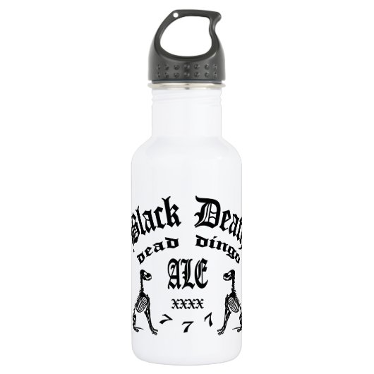 Zwarte Dood 777 - Dood Dingo Ale Waterfles (Voorkant)