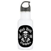 Zwarte Dood 777 - Drie Dwazen Wodka Waterfles (Voorkant)