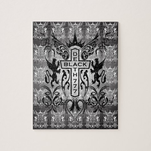 Zwarte Dood 777 - Kruis Legpuzzel (Verticaal)