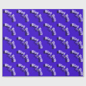 Zwarte Dood 777 Logo Cadeaupapier (Vlak)
