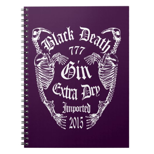 Zwarte Dood 777 - Walrus Bone Gin Notitieboek (Voorkant)