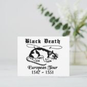 Zwarte Dood Briefkaart (Staand voorkant)