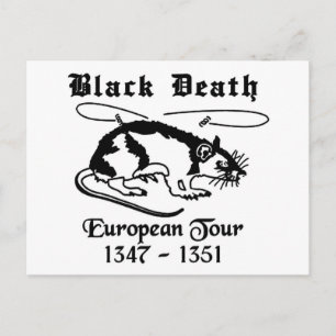 Zwarte Dood Briefkaart