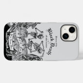 Zwarte Dood Case-Mate iPhone Case (Achterkant (horizontaal))