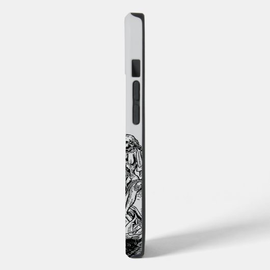 Zwarte Dood Case-Mate iPhone Case (Achterkant / Links)