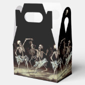 Zwarte Dood Dansende Skeletten Halloween Bedankdoosjes (Geopend)