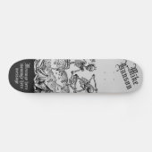 Zwarte Dood Gepersonaliseerd Medieval Skeletten Persoonlijk Skateboard (Horizontaal)